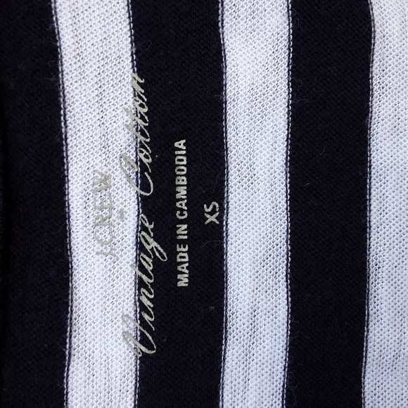 J. Crew Factory short sleeved blue & white striped t-shirt size XS - Picture 2 of 8